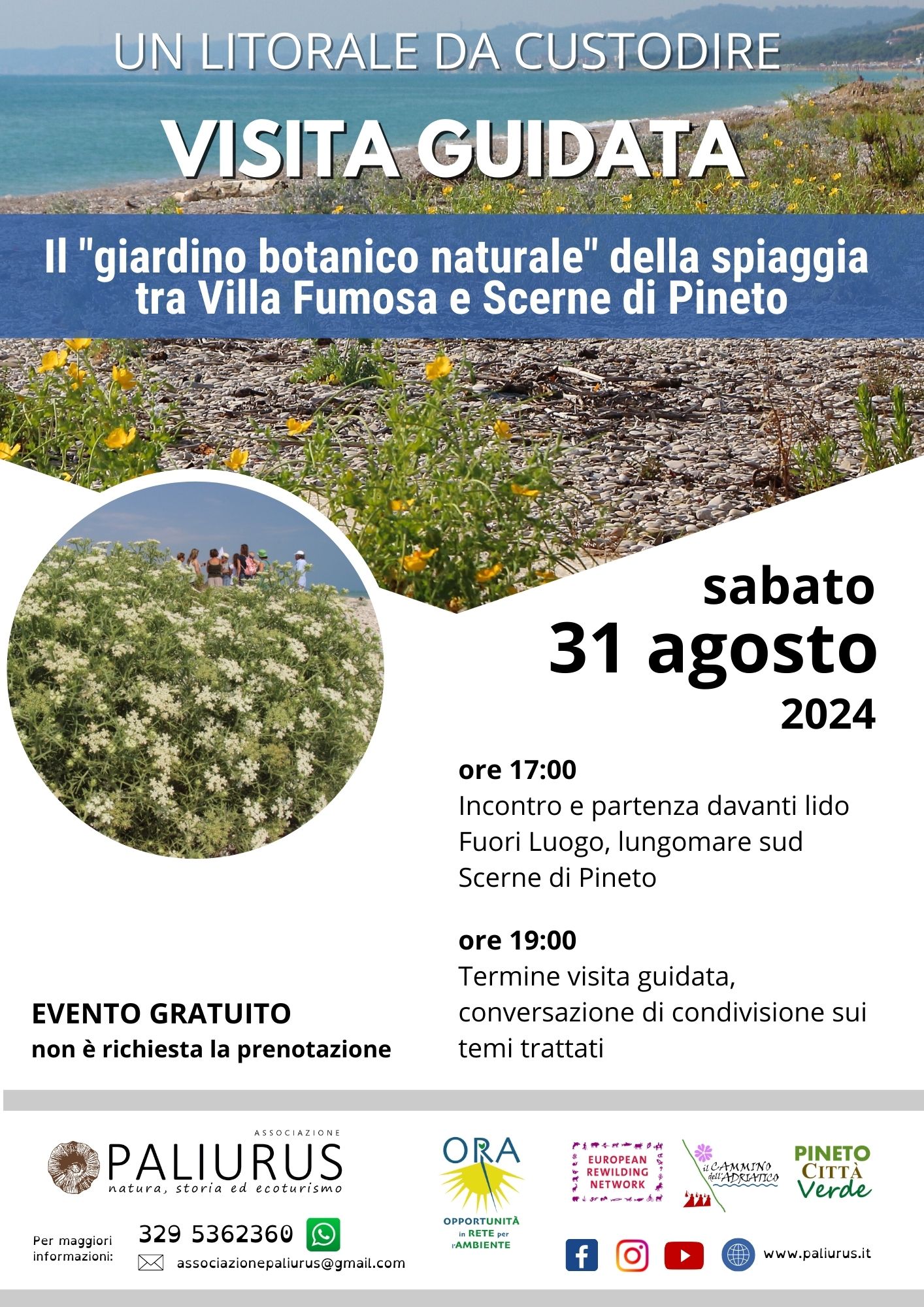 Un litorale da custodire: visita guidata al “giardino botanico naturale” sulla spiaggia Nord di Pineto